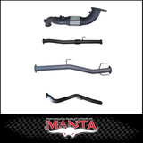 MANTA 3" TURBO BACK EXHAUST SYSTEM (DPF DELETE) FITS MAZDA BT-50 RG 3.0L TD 4CYL 2020-ON