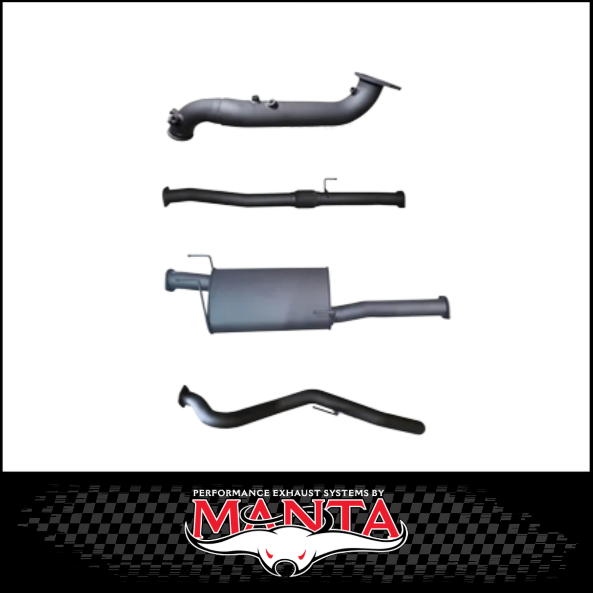 MANTA 3" TURBO BACK EXHAUST SYSTEM (DPF DELETE) FITS MAZDA BT-50 RG 3.0L TD 4CYL 2020-ON