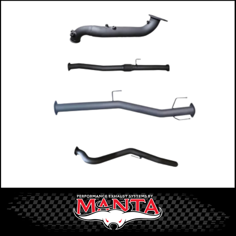 MANTA 3" TURBO BACK EXHAUST SYSTEM (DPF DELETE) FITS MAZDA BT-50 RG 3.0L TD 4CYL 2020-ON - CAT/HOTDOG (MKMA0014)