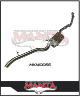 MANTA 3" TURBO BACK EXHAUST SYSTEM WITH CENTRE MUFFLER FITS NISSAN PATROL GU Y61 4.2L TD WAGON 5/1998-3/2007 (MKNI0055)