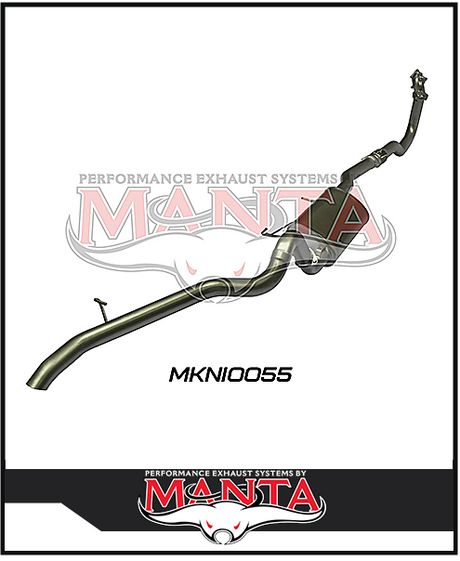 MANTA 3" TURBO BACK EXHAUST SYSTEM WITH CENTRE MUFFLER FITS NISSAN PATROL GU Y61 4.2L TD WAGON 5/1998-3/2007 (MKNI0055)