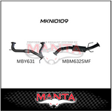 MANTA Y-PIPE & MID SECTION FITS NISSAN PATROL Y62 5.6L V8 2012-ON