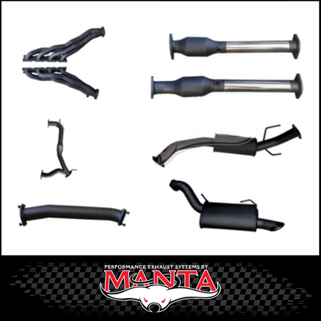 MANTA 3" STAINLESS STEEL COMPLETE ENGINE BACK EXHAUST SYSTEM FITS NISSAN PATROL Y62 5.6L V8 2012-ON