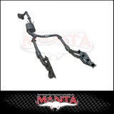 MANTA ENGINE BACK EXHAUST SYSTEM WITH MUFFLER CENTRE & BI-MODAL INTEGRATION FITS NISSAN PATROL Y62 WARRIOR  5.6L V8 2023-2026 (MKNI0128)