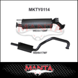 MANTA 2.5" ENGINE PIPE BACK EXHAUST SYSTEM FITS TOYOTA LANDCRUISER FZJ105R 4.5L 1FZ 1998-2002