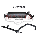 MANTA 2.5" ENGINE PIPE BACK EXHAUST SYSTEM FITS TOYOTA LANDCRUISER HZJ105R 4.2L 1HZ 1998-2007