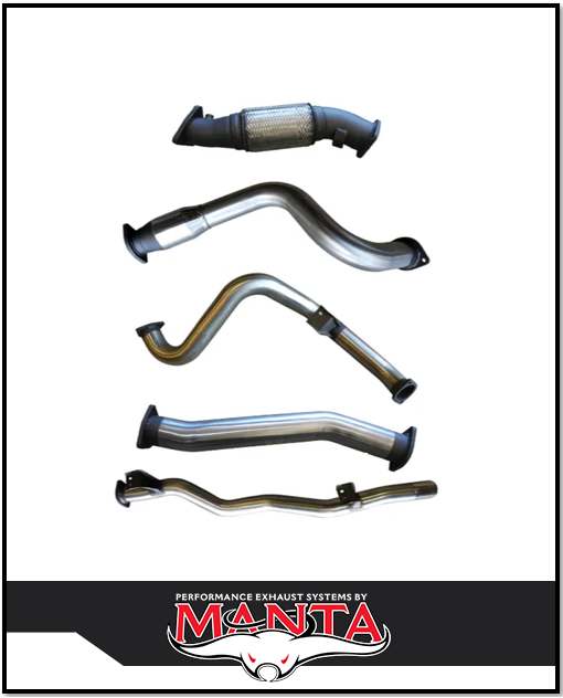 MANTA 3" TURBO BACK EXHAUST SYSTEM  FITS TOYOTA LANDCRUISER VDJ79R 4.5L V8 SINGLE CAB 2007-2016