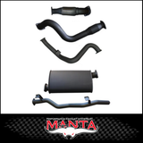 MANTA 3" STAINLESS STEEL TURBO BACK EXHAUST SYSTEM FITS TOYOTA LANDCRUISER VDJ79R 4.5L V8 SINGLE CAB 2007-2016