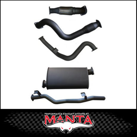 MANTA 3" STAINLESS STEEL TURBO BACK EXHAUST SYSTEM FITS TOYOTA LANDCRUISER VDJ79R 4.5L V8 SINGLE CAB 2007-2016