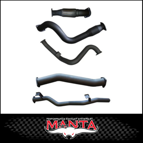 MANTA 3" STAINLESS STEEL TURBO BACK EXHAUST SYSTEM FITS TOYOTA LANDCRUISER VDJ79R 4.5L V8 SINGLE CAB 2007-2016