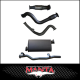 MANTA 3" STAINLESS STEEL TURBO BACK EXHAUST SYSTEM FITS TOYOTA LANDCRUISER VDJ79R 4.5L V8 SINGLE CAB 2007-2016