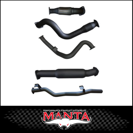 MANTA 3" STAINLESS STEEL TURBO BACK EXHAUST SYSTEM FITS TOYOTA LANDCRUISER VDJ79R 4.5L V8 SINGLE CAB 2007-2016