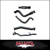 MANTA 3" STAINLESS STEEL TURBO BACK EXHAUST SYSTEM FITS TOYOTA LANDCRUISER VDJ79R 4.5L V8 SINGLE CAB 2007-2016