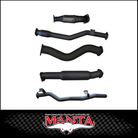 MANTA 3" STAINLESS STEEL TURBO BACK EXHAUST SYSTEM FITS TOYOTA LANDCRUISER VDJ79R 4.5L V8 DUAL CAB 2012-2016