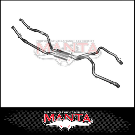 MANTA 3" TWIN TURBO BACK EXHAUST SYSTEM (L & R EXIT) FITS TOYOTA LANDCRUISER VDJ200R 2007-2015