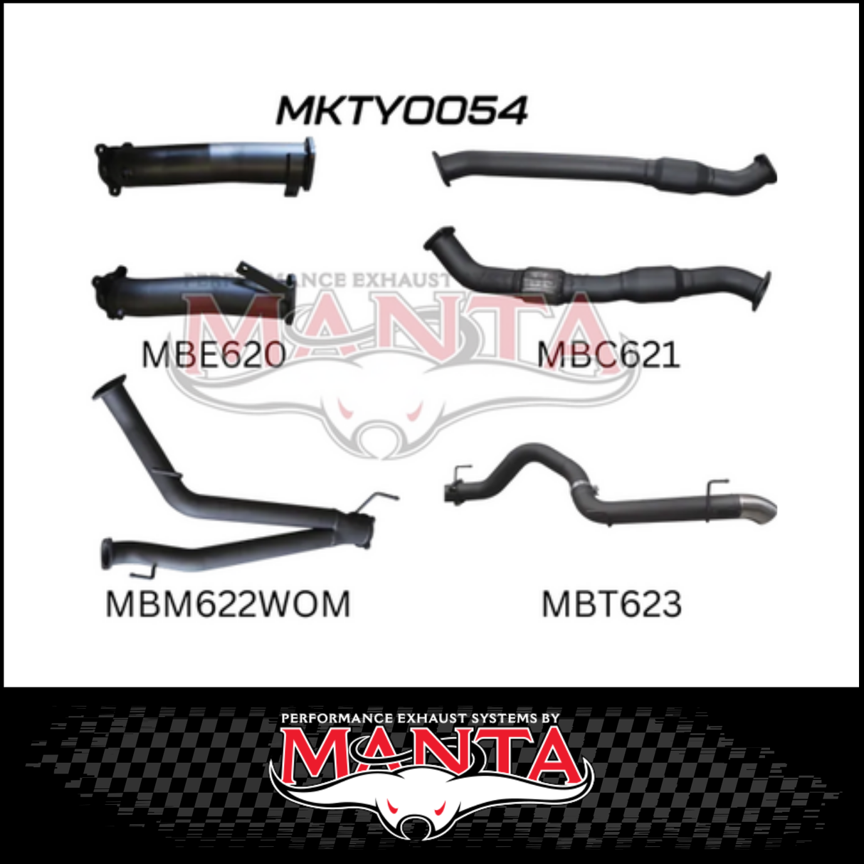 MANTA 3" TWIN INTO SINGLE 4" STAINLESS STEEL TURBO BACK EXHAUST SYSTEM FITS TOYOTA LANDCRUISER VDJ200R 2007-2015