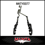 MANTA EXTRACTORS, CATS & 3" CAT BACK EXHAUST SYSTEM WITH CENTRE & REAR MUFFLER FITS TOYOTA LANDCRUISER UZJ100R 1998-2007 (MKTY0077)