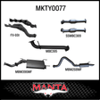 MANTA EXTRACTORS, CATS & 3" CAT BACK EXHAUST SYSTEM WITH CENTRE & REAR MUFFLER FITS TOYOTA LANDCRUISER UZJ100R 1998-2007 (MKTY0077)