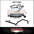 MANTA EXTRACTORS & 2.5"  EXHAUST SYSTEM FITS TOYOTA LANDCRUISER FZJ105R 4.5L 1FZ 1998-2002 (MKTY0084)
