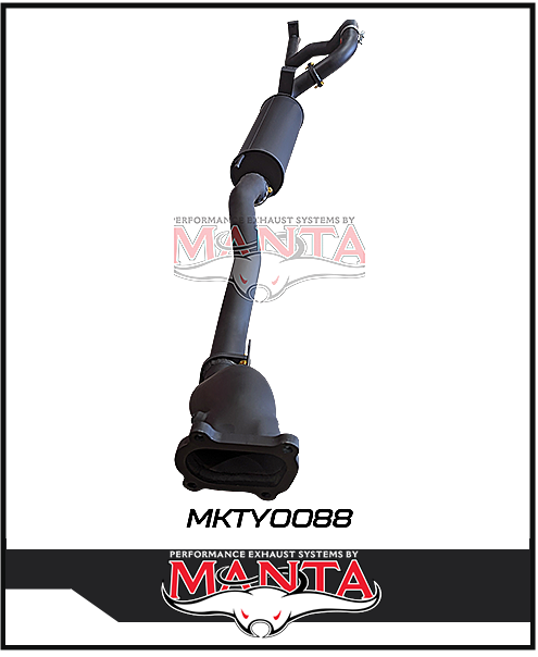 MANTA 3" TURBO BACK EXHAUST SYSTEM FITS TOYOTA LANDCRUISER HZJ105R 4.2L 1HZ WITH CT26 TURBO 1998-2007 (MKTY0088)
