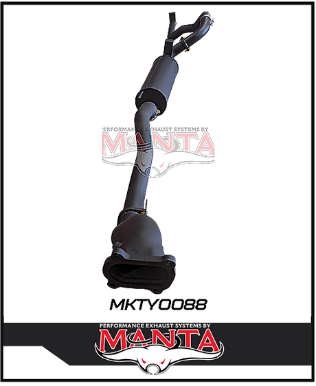 MANTA 3" TURBO BACK EXHAUST SYSTEM FITS TOYOTA LANDCRUISER HZJ105R 4.2L 1HZ WITH CT26 TURBO 1998-2007 (MKTY0088)