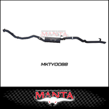 MANTA 3" TURBO BACK EXHAUST SYSTEM FITS TOYOTA LANDCRUISER HZJ105R 4.2L 1HZ WITH CT26 TURBO 1998-2007 (MKTY0088)