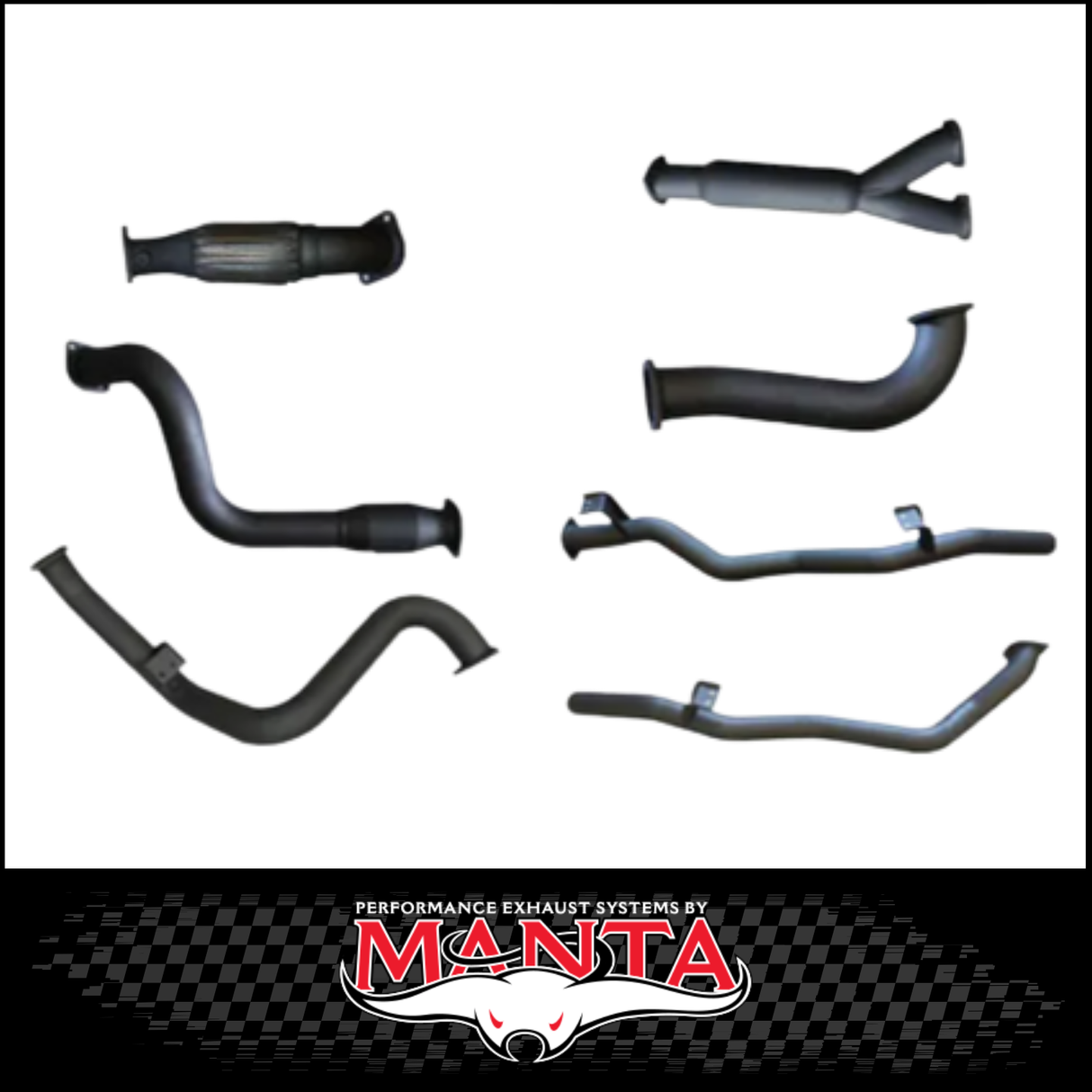 MANTA 3" TWIN STAINLESS STEEL TURBO BACK EXHAUST SYSTEM FITS TOYOTA LANDCRUISER VDJ79R 4.5L V8 SINGLE CAB 2007-2016