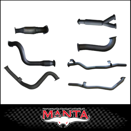 MANTA 3" TWIN STAINLESS STEEL TURBO BACK EXHAUST SYSTEM FITS TOYOTA LANDCRUISER VDJ79R 4.5L V8 SINGLE CAB 2007-2016