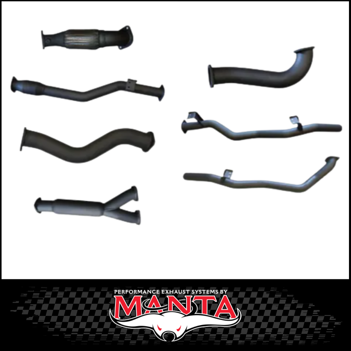 MANTA 3" TWIN TURBO BACK EXHAUST SYSTEM FITS TOYOTA LANDCRUISER VDJ79R 4.5L V8 DUAL CAB 2012-2016