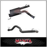 MANTA 3" TWIN INTO 4" DPF BACK EXHAUST WITH MUFFLER FITS TOYOTA LANDCRUISER VDJ200R 2015-2021