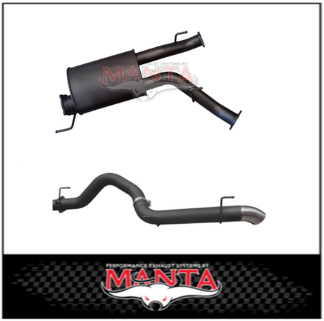 MANTA 3" TWIN INTO 4" DPF BACK EXHAUST WITH MUFFLER FITS TOYOTA LANDCRUISER VDJ200R 2015-2021