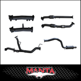 MANTA 2.5" TWIN INTO 3" STAINLESS STEEL TURBO BACK EXHAUST SYSTEM FITS TOYOTA LANDCRUISER VDJ200R 4.5L V8 2015-2021