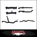 MANTA 2.5" TWIN INTO 3" STAINLESS STEEL TURBO BACK EXHAUST SYSTEM FITS TOYOTA LANDCRUISER VDJ200R 4.5L V8 2015-2021