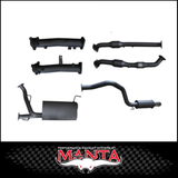 MANTA 2.5" TWIN INTO 3" STAINLESS STEEL TURBO BACK EXHAUST SYSTEM FITS TOYOTA LANDCRUISER VDJ200R 4.5L V8 2015-2021