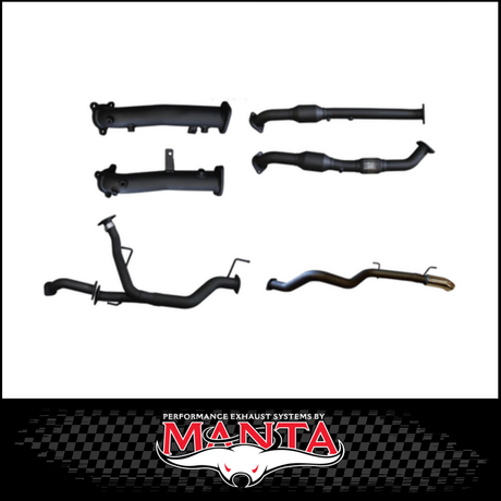 MANTA 2.5" TWIN INTO 3" STAINLESS STEEL TURBO BACK EXHAUST SYSTEM FITS TOYOTA LANDCRUISER VDJ200R 4.5L V8 2015-2021