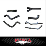 MANTA 3" TWIN STAINLESS STEEL TURBO BACK EXHAUST SYSTEM FITS TOYOTA LANDCRUISER VDJ79R 4.5L V8 SINGLE CAB 2007-2016