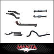 MANTA EXTRACTORS, CATS & 3" CAT BACK EXHAUST SYSTEM WITH CENTRE MUFFLER & REAR TAILPIPE FITS TOYOTA LANDCRUISER UZJ100R 1998-2007 (MKTY0304)