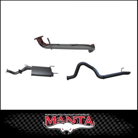 MANTA 3" CAT BACK EXHAUST SYSTEM WITH CENTRE MUFFLER & REAR TAILPIPE FITS TOYOTA LANDCRUISER UZJ100R 1998-2007 (MKTY0305)