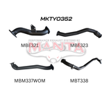 MANTA 3" TURBO BACK EXHAUST SYSTEM WITH PIPE ONLY FITS TOYOTA LANDCRUISER HZJ80R 4.2L 1HZ DIESEL WITH CT26 TURBO 1990-1997 (MKTY0352)