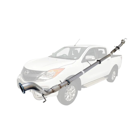 PERFORM-EX 3" STAINLESS STEEL TURBO BACK EXHAUST SYSTEM FITS MAZDA BT-50 UP 3.2L 5CYL 2011-9/2016