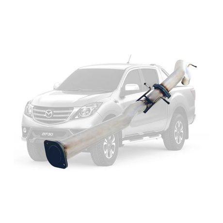 PERFORM-EX 3" STAINLESS STEEL DPF BACK EXHAUST SYSTEM FITS MAZDA BT-50 UR 3.2L TD 2016-6/2020