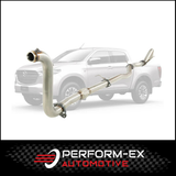 PERFORM-EX 3" STAINLESS STEEL TURBO BACK EXHAUST SYSTEM (DPF DELETE) FITS MAZDA BT-50 RG 3.0L 4CYL 7/2020-ON