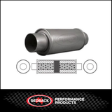 5" ROUND X 12" LONG 2.5" C/C GLASS PACKED REDBACK UNIVERSAL MUFFLER (N718GPC)