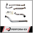 PERFORM-EX 3" STAINLESS STEEL WITH HOTDOG TURBO BACK EXHAUST SYSTEM FITS NISSAN PATROL Y61 GU 4.2L TD WAGON