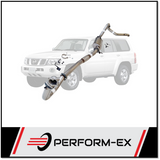 PERFORM-EX 3" STAINLESS STEEL WITH MUFFLER TURBO BACK EXHAUST SYSTEM FITS NISSAN PATROL Y61 GU 4.2L TD WAGON