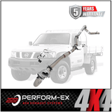 PERFORM-EX 3" STAINLESS STEEL WITH HOTDOG TURBO BACK EXHAUST SYSTEM FITS NISSAN PATROL Y61 GU 4.2L TD UTE (NI209-HDPSS)
