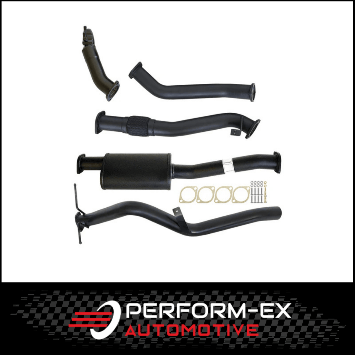PERFORM-EX 3" TURBO BACK EXHAUST FITS NISSAN NAVARA D22 3.0L ZD30 2001-2006 - NO CAT/MUFFLER (NI213-MO)