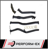 PERFORM-EX 3" TURBO BACK EXHAUST PIPE ONLY FITS NISSAN NAVARA D22 3.0L ZD30 2001-2006 (NI213-PO)