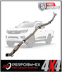 PERFORM-EX 3" STAINLESS STEEL TURBO BACK EXHAUST SYSTEM FITS NISSAN NAVARA D23 NP300 2.3L TD 4CYL 2015-ON - CAT/HOTDOG (NI221