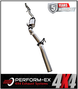 PERFORM-EX 3" STAINLESS STEEL TURBO BACK EXHAUST SYSTEM FITS NISSAN NAVARA D23 NP300 2.3L TD 4CYL 2015-ON - CAT/MUFFLER (NI22